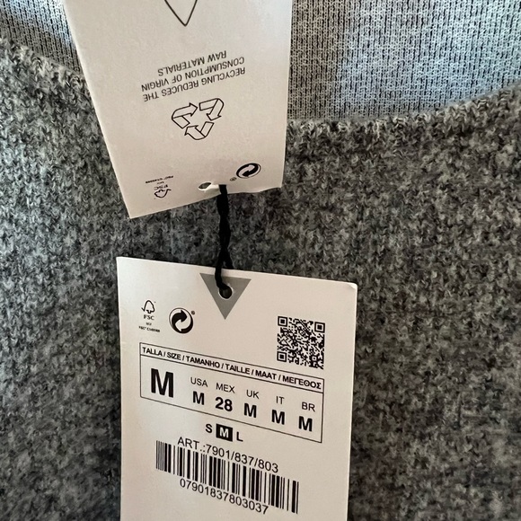 Zara Gray Marled Jewel Soft Sweatshirt - Picture 13 of 16